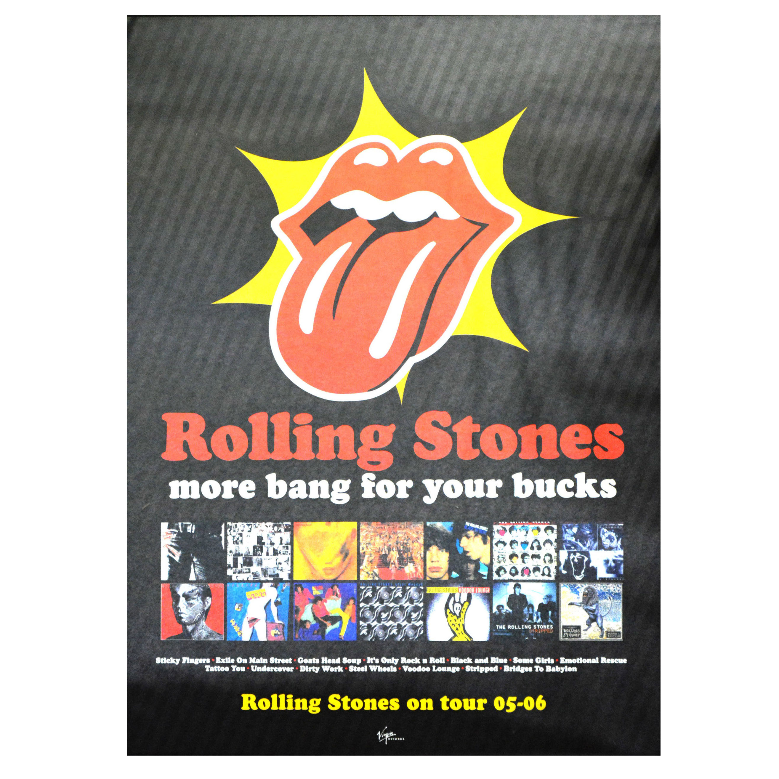 Rolling Stones More Bang for you Buck Poster